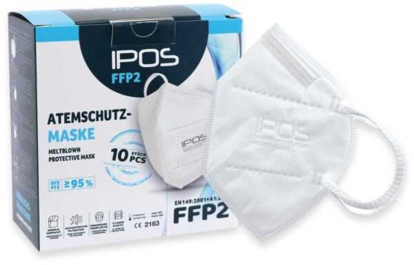 10er Set Atemschutzmasken FFP2 NR IPOS