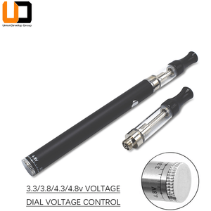 2019 top selling portable 350mah Disposable vape pen violent heating twist adjustable voltage CBD wax pen 510 thread battery