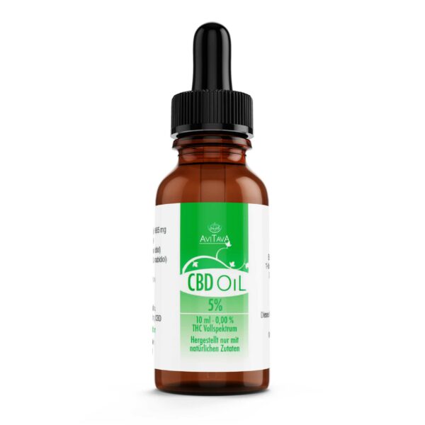 Avitava 5% CBD-Öl Premium 500 mg CBN, CBV, CBG, CBC THC-frei