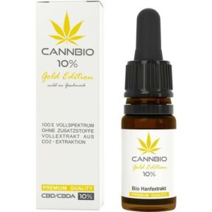 CBD 10% CANNBIO gold Edition milder Geschmack Tro. 10 ml