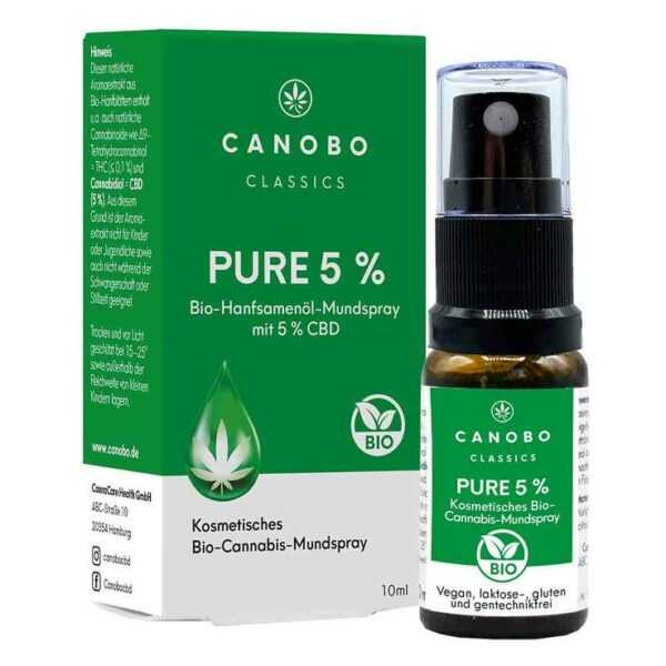 Canobo Pure 5% Bio Cbd Mundspray