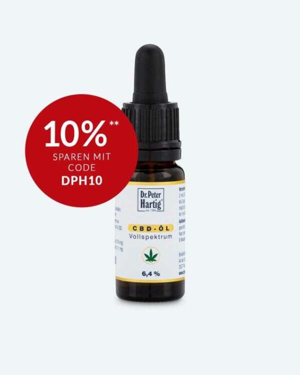 Dr. Peter Hartig - Für Ihre Gesundheit Cannabis CBD-Öl 6,4%, 10 ml