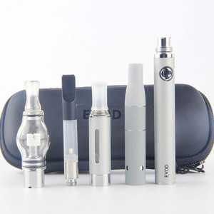 Factory price dry herb evod 4 in 1 kits rechargeable battery CBD cartridge