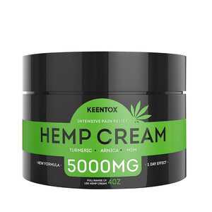 Hemp Pain Relief CBD Cream - 5000MG - Relieves Muscle, Joint Pain