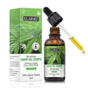 Private label 100% Natural Organic hemp CBD oil for Pain Relief Better Sleep Relaxation Herbal Extract Pure Essential Oil 2000mg