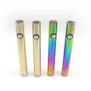 Rechargeable vape pen battery 510 variable voltage stainless steel CBD cartridge battery with key