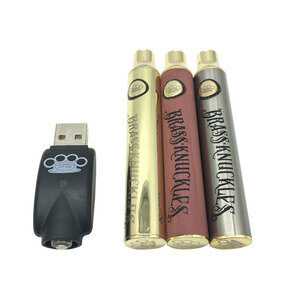 wholesale brass knuckless variable voltage cartridge battery cbd vape battery