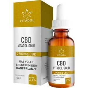 CBD 27% Bio Hanfextrakt Öl Vitadol gold 10 ml
