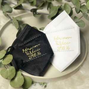 Ffp2 Hochzeitsmaske Set Personalisiert Braut Bräutigam Maske Mundschutzmaske Mundschutz Hochzeit Trauzeuge Trauzeugin Jungesellenabschied