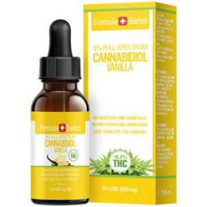 Formula Swiss Accessoires Körper Cannabidiol Drops 5% Cbd Vanilla Oil 500mg 0,2% Thc