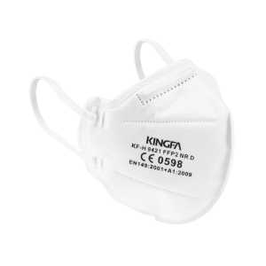 KingFa FFP2 NR D Atemschutzmaske, guter Atemkomfort, ohne Ventil, Filtrierende Halbmaske ideal zum Schutz gegen steigende Staubbelastung, 1 Packung = 10 Stück, einzeln verpackt, weiß