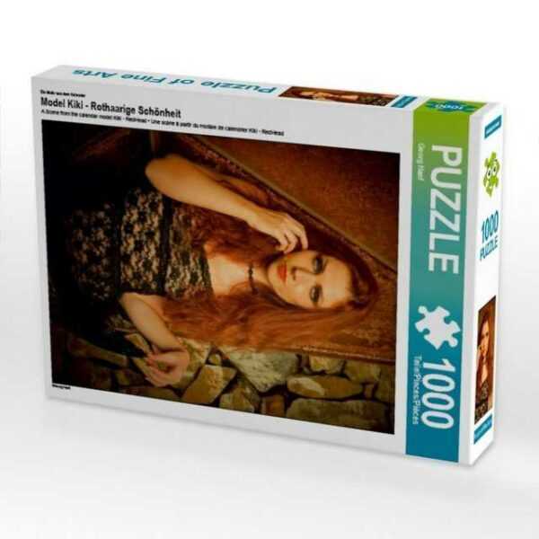 CALVENDO Puzzle "CALVENDO Puzzle Model Kiki - Rothaarige Schönheit 1000 Teile Lege-Größe 48 x 64 cm Foto-Puzzle Bild von Georg Hanf", 1000 Puzzleteile