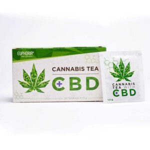 Euphoria Cannabis-Tee mit CBD  Aromatischer Cannabis-Tee mit wohltuendem CBD (ca. 50 mg).    Ein handverlesener Tee mit Kamille