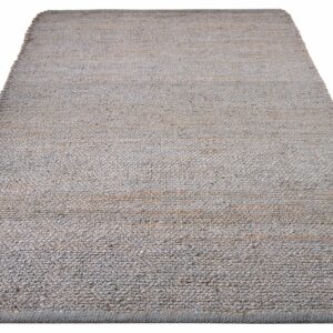 Home affaire Teppich Hanf Uni, rechteckig, 5 mm Höhe, Wendeteppich, flacher Teppich, einfarbig, ideal im Wohnzimmer & Küche