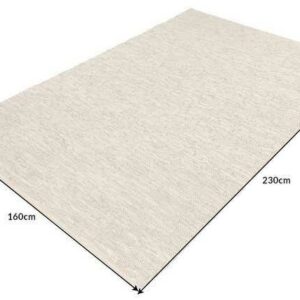 Teppich "PURE 230x160cm beige", riess-ambiente, rechteckig, Höhe 10 mm, Wohnzimmer · Leder · Hanf · Schlafzimmer · Industrial Design