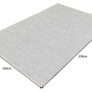 Teppich "PURE 230x160cm blau / beige", riess-ambiente, rechteckig, Höhe 10 mm, Wohnzimmer · Leder · Hanf · Schlafzimmer · Industrial Design