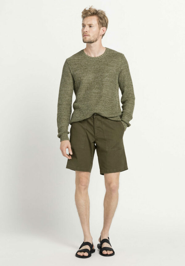 hessnatur Herren Bermuda-Shorts aus Bio-Baumwolle mit Hanf - grau - Größe 56