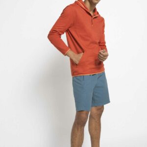 hessnatur Kapuzen-Sweatshirt aus Bio-Baumwolle mit Hanf - orange - Größe 48