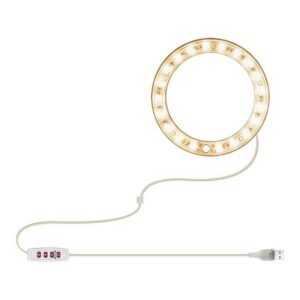 Angel Ring LED-Pflanzenlampe Vollspektrum USB-LED-Pflanzenlampe Sukkulenten- und Blumensamen-Kinderzimmerlampe (ein Kopf)