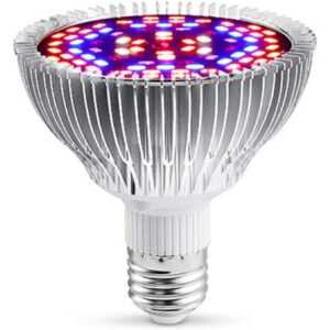 Echoo - Gartenbau-LED-Lampe, Pflanzenwachstumslampe, Vollspektrum-LED-Pflanzenlampe für Gewächshaus-Zimmerpflanzen (E27, 30W)
