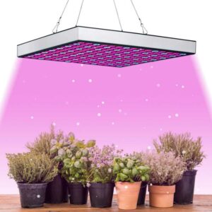Wolketon - LED Wachstumslampe 15W Pflanzenlampe Pflanzenleuchte Grow Pflanzenlicht Vollspektrum - Silber
