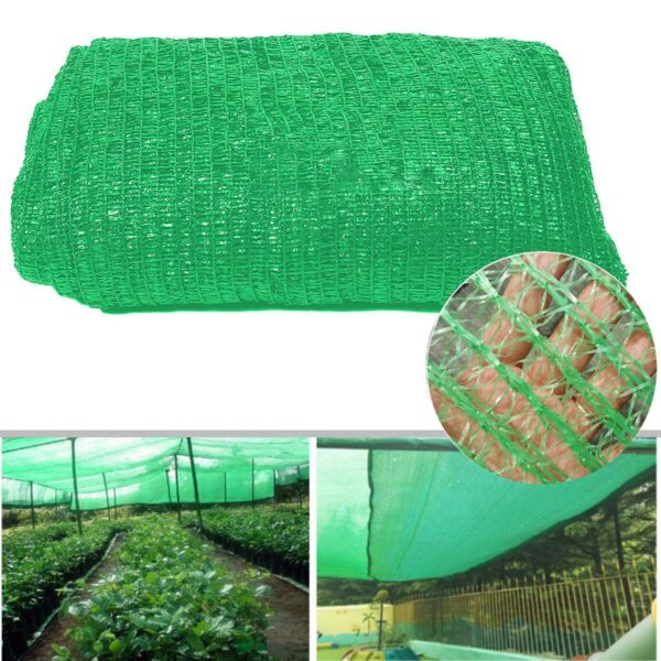 5x4m 40% Sunblock Shade Cloth Grünes Sonnenschutznetz für Pflanzenabdeckung Gewächshaus Scheune 2-polig gestrickt