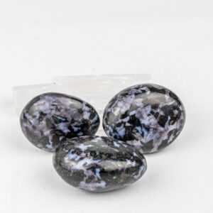 Aa Grade Indigo Gabbro, Mystic Merilinite Stone Palm Stones, 6 cm Gemstone, Reiki Crystal