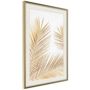 Artgeist Poster "Golden Palm Leaves []"
