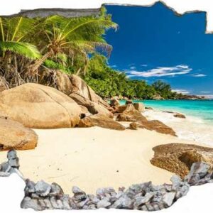 DesFoli Wandtattoo "Strand Meer Karibik Palmen C2516"