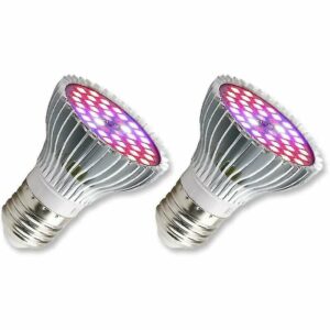 E27 LED-Glühbirne für Gartenbaupflanzen, 30 W E27 mit 40 LEDs, Vollspektrum-Pflanzenlampe, Wechselstrom 85-265 V, Blumen- und Wachstumslampe für den