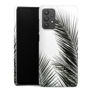 Galaxy A32 5G Handy Premium Case Smartphone Handyhülle Hülle glänzend Jungle Palm Tree Leaves Premium Case