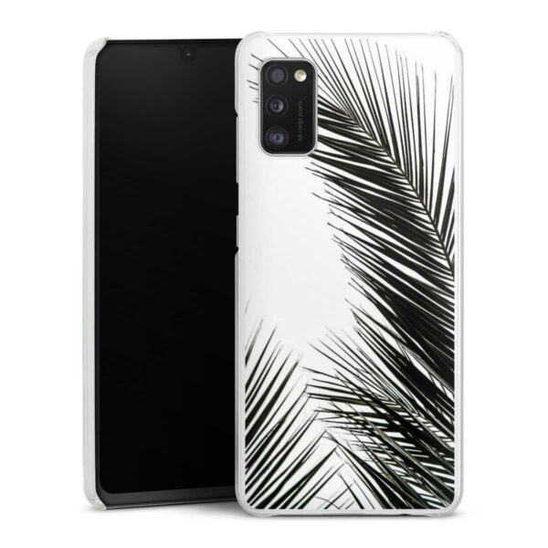 Galaxy A41 Handy Hard Case Schutzhülle transparent Smartphone Backcover Leaves Palm Tree Jungle Hard Case