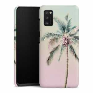Galaxy A41 Handy Premium Case Smartphone Handyhülle Hülle matt Palm Tree Pastel Tropical Premium Case