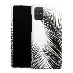 Galaxy A71 Handy Premium Case Smartphone Handyhülle Hülle matt Jungle Palm Tree Leaves Premium Case