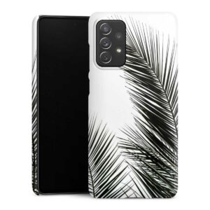 Galaxy A72 Handy Premium Case Smartphone Handyhülle Hülle glänzend Jungle Palm Tree Leaves Premium Case