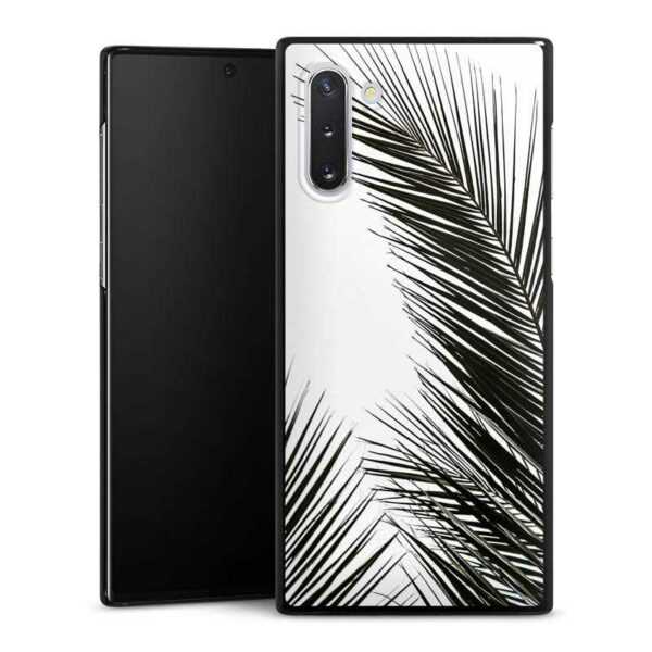 Galaxy Note 10 Handy Hard Case Schutzhülle schwarz Smartphone Backcover Jungle Palm Tree Leaves Hard Case