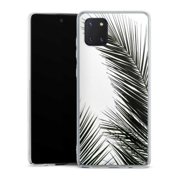 Galaxy Note 10 lite Handy Hard Case Schutzhülle transparent Smartphone Backcover Leaves Palm Tree Jungle Hard Case