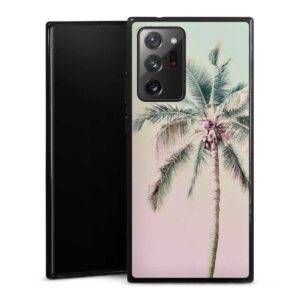 Galaxy Note 20 Ultra 5G Handy Silikon Hülle Case schwarz Handyhülle Palm Tree Pastel Tropical