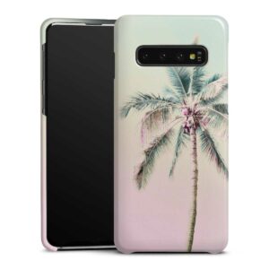 Galaxy S10 Handy Premium Case Smartphone Handyhülle Hülle glänzend Palm Tree Pastel Tropical Premium Case