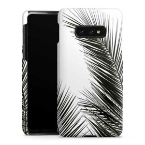 Galaxy S10e Handy Premium Case Smartphone Handyhülle Hülle glänzend Jungle Palm Tree Leaves Premium Case