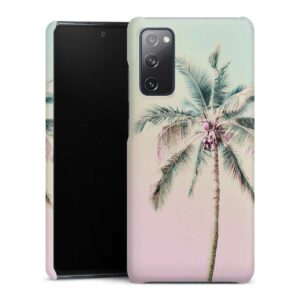 Galaxy S20 FE Handy Premium Case Smartphone Handyhülle Hülle matt Palm Tree Pastel Tropical Premium Case