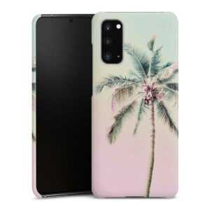 Galaxy S20 Handy Premium Case Smartphone Handyhülle Hülle glänzend Palm Tree Pastel Tropical Premium Case