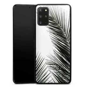 Galaxy S20 Plus Handy Hard Case Schutzhülle schwarz Smartphone Backcover Leaves Palm Tree Jungle Hard Case