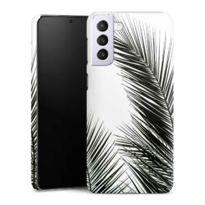 Galaxy S21 Plus 5G Handy Premium Case Smartphone Handyhülle Hülle matt Leaves Palm Tree Jungle Premium Case