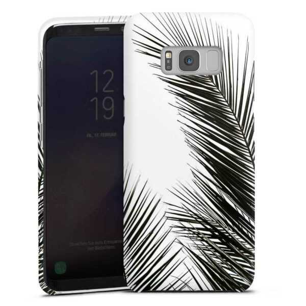 Galaxy S8 Plus Handy Premium Case Smartphone Handyhülle Hülle glänzend Leaves Palm Tree Jungle Premium Case