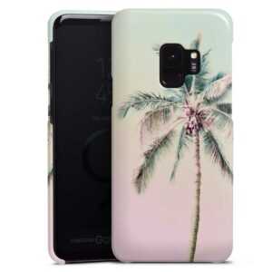Galaxy S9 Handy Premium Case Smartphone Handyhülle Hülle glänzend Palm Tree Pastel Tropical Premium Case