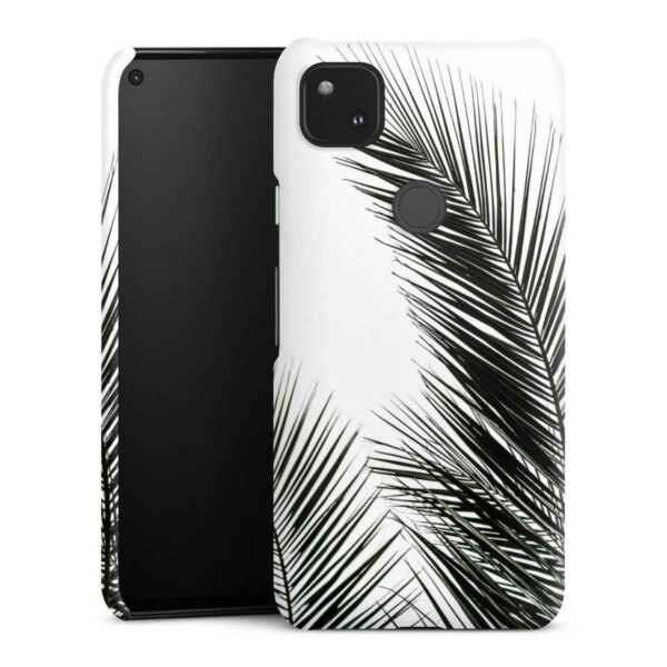 Google Pixel 4a Handy Premium Case Smartphone Handyhülle Hülle matt Jungle Palm Tree Leaves Premium Case