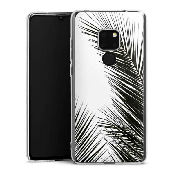 Huawei Mate 20 Handy Hard Case Schutzhülle transparent Smartphone Backcover Leaves Palm Tree Jungle Hard Case