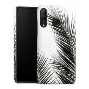 Huawei P30 Lite Handy Premium Case Smartphone Handyhülle Hülle matt Jungle Palm Tree Leaves Premium Case