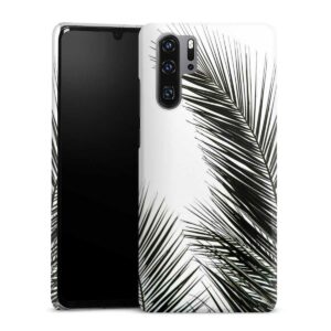 Huawei P30 Pro Handy Premium Case Smartphone Handyhülle Hülle matt Jungle Palm Tree Leaves Premium Case